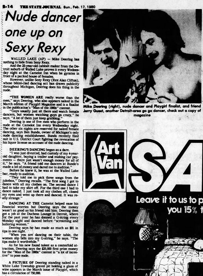 Mr. Bs Camelot Inn (Maple Lanes, Shadow Fax, Olde World Market) - Feb 17 1980 Article